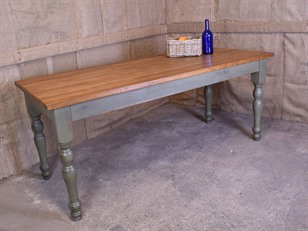 Painted Pine Plank Table