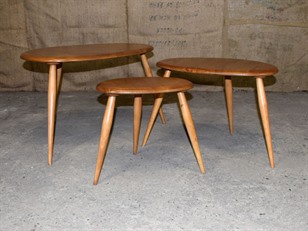 Ercol Pebble Nest of Tables