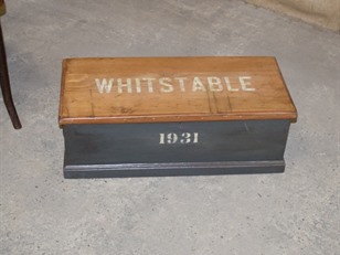 Vintage Whitstable Pine Box
