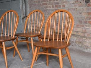 Ercol Plank Table and Chairs