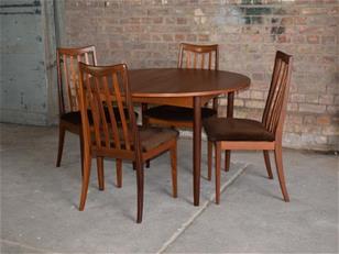 G Plan Fresco Extending Dining Table and 4 Chairs