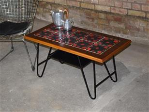 Retro Tiled Top Coffee Table 