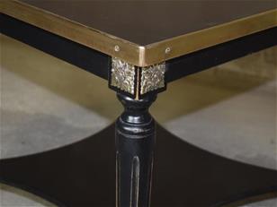 French Ebonised Side Table 