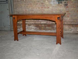 Antique Pine Console Table