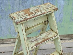 Vintage Wooden Step Ladders ZX2341