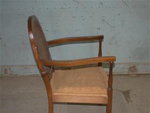 Art Deco Walnut Berger Chair for Upholstery ZX2344