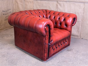 Leather Chesterfield Club Chair