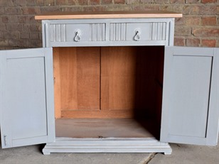 Painted French Oak Cabinet