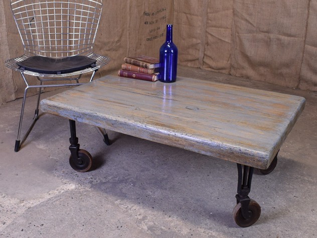 Industrial Plank Coffee Table