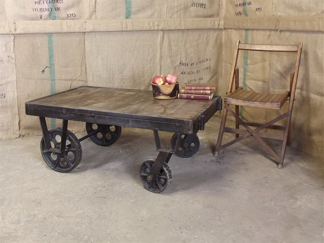 Trolley Cart Coffee Table